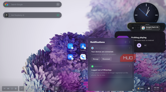 Android DeX notification bar