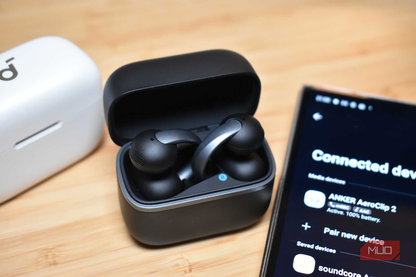anker soundcore aerofit 2 in case with bluetooth connection