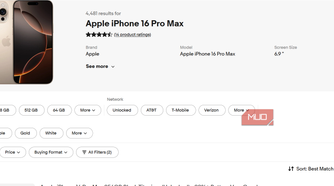 Apple iPhone 16 Pro Max eBay listing