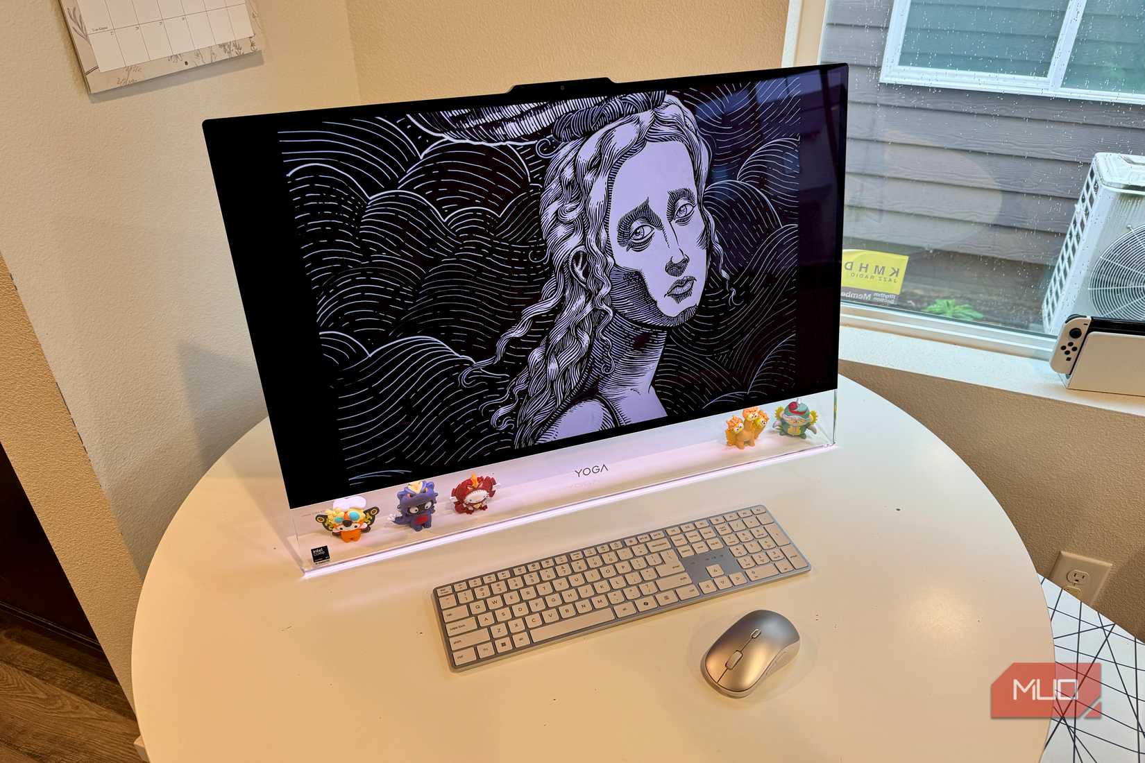 artwork on screen