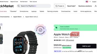 Back Market Apple watch listing