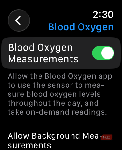 blood oxygen
