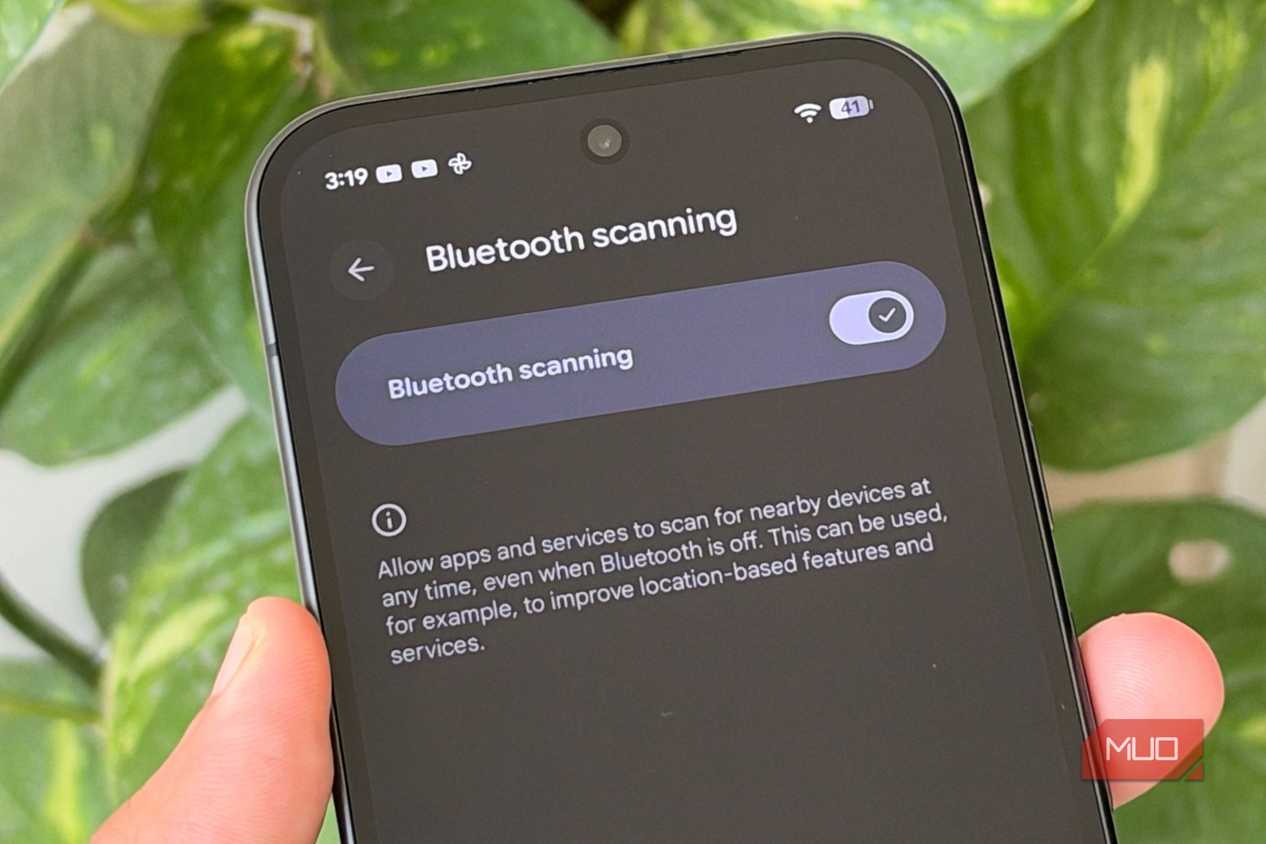 Bluetooth scanning turned on Pixel 11