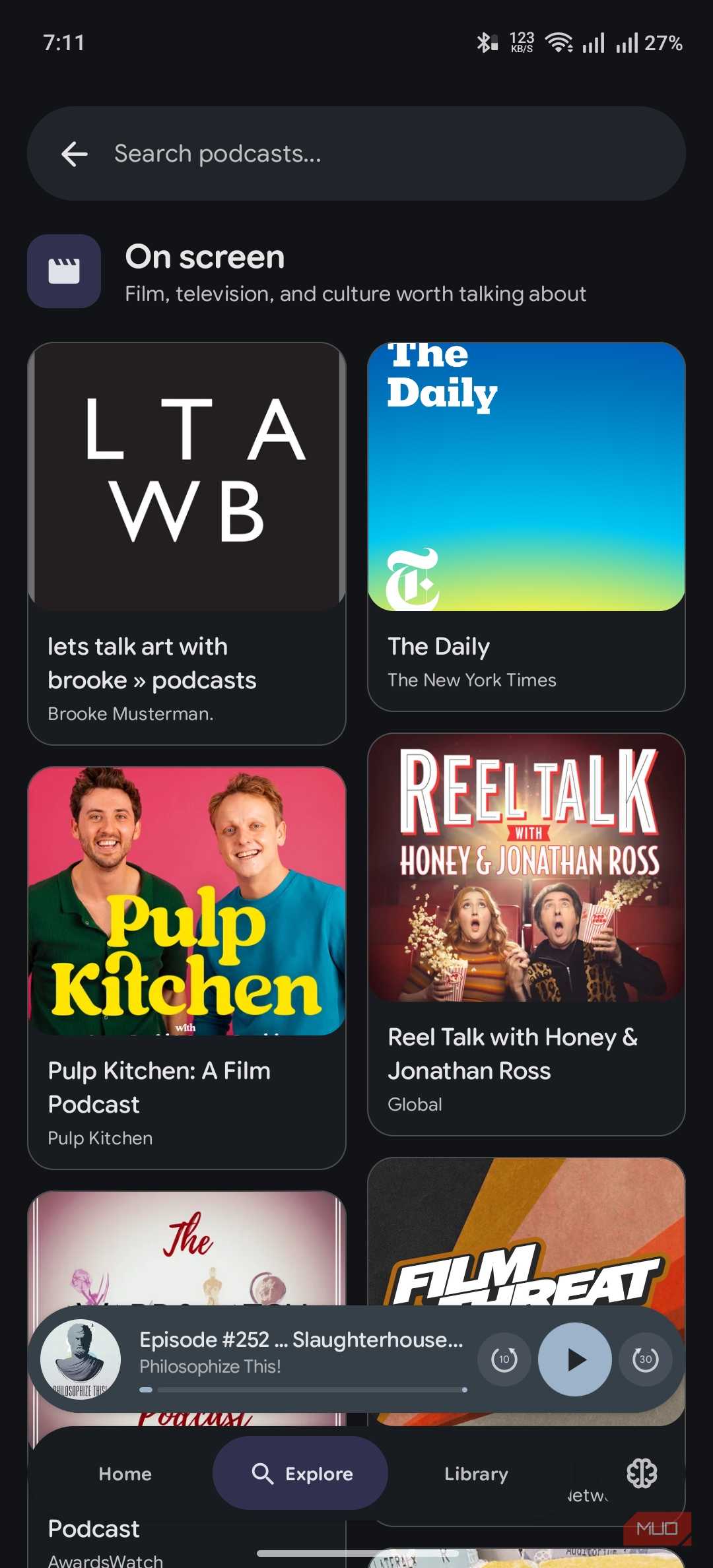 boxlore app showing the search results