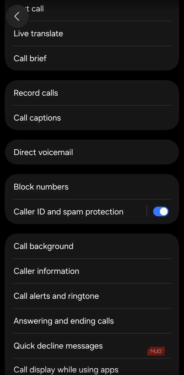 Спам-фильтр Hiya на смартфонах Samsung настройка защиты от спама и определителя номера hiya