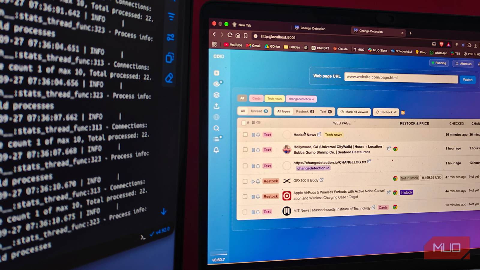 Архитектура changedetection.io Общий вид архитектуры самохостинга сервиса changedetection io