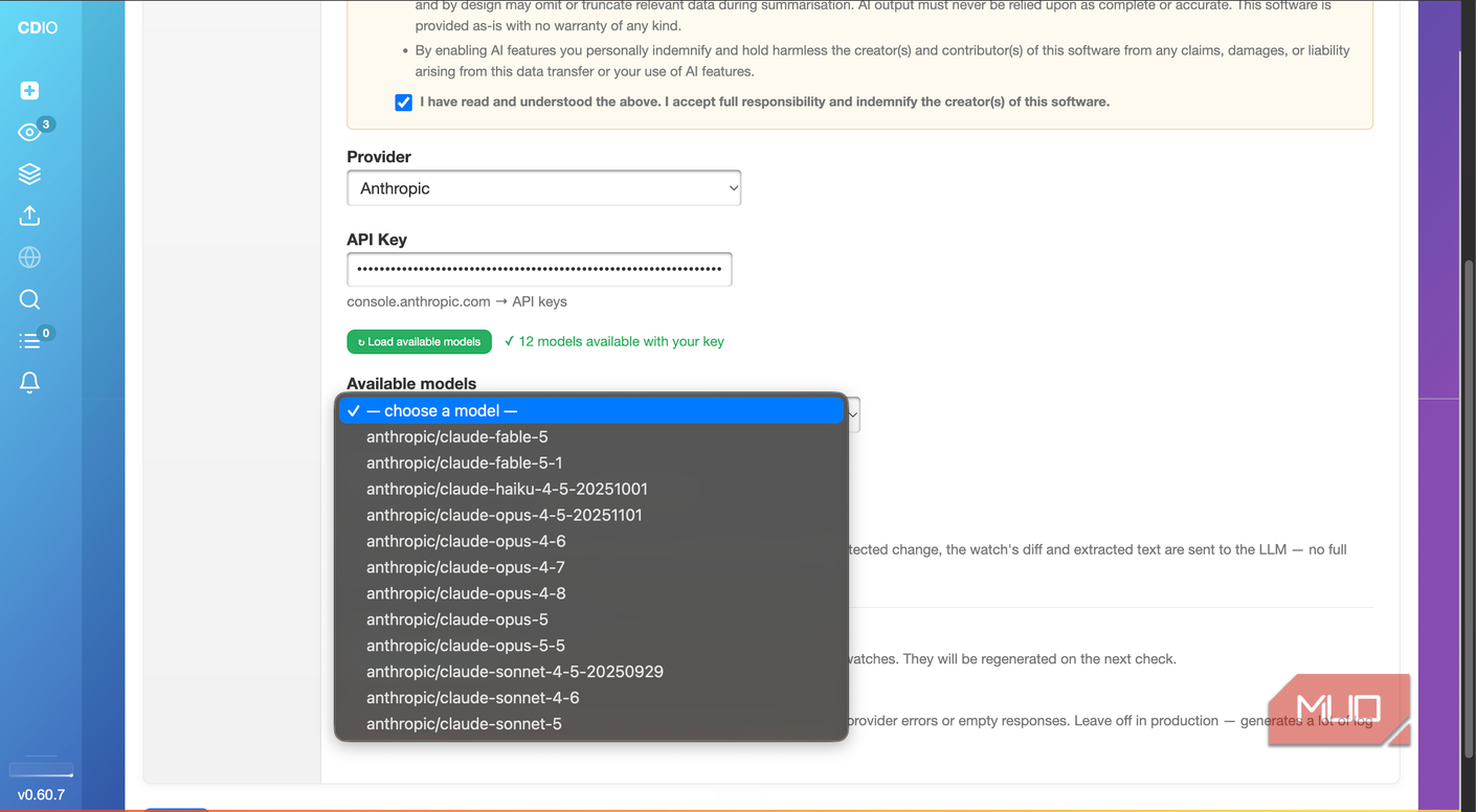 Визуальный селектор changedetection.io Использование визуального селектора для выбора элементов на странице