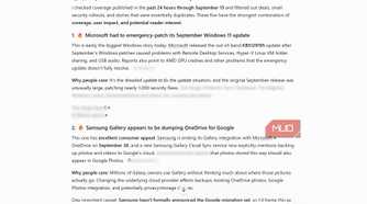 ChatGPT daily tech news report showing top Android, Windows 11, and Galaxy storied from the past 24 hours