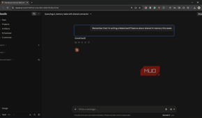 Claude chat where the user asks it to remember a MakeUseOf feature.