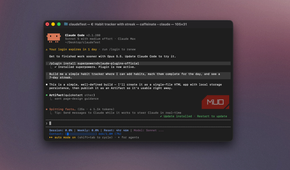 Claude Code terminal after installing the superpowers plugin, starting the habit tracker build-1