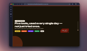 Closing slide listing all five tools NotebookLM, Claude Code, Open Design, Wispr Flow, Recall