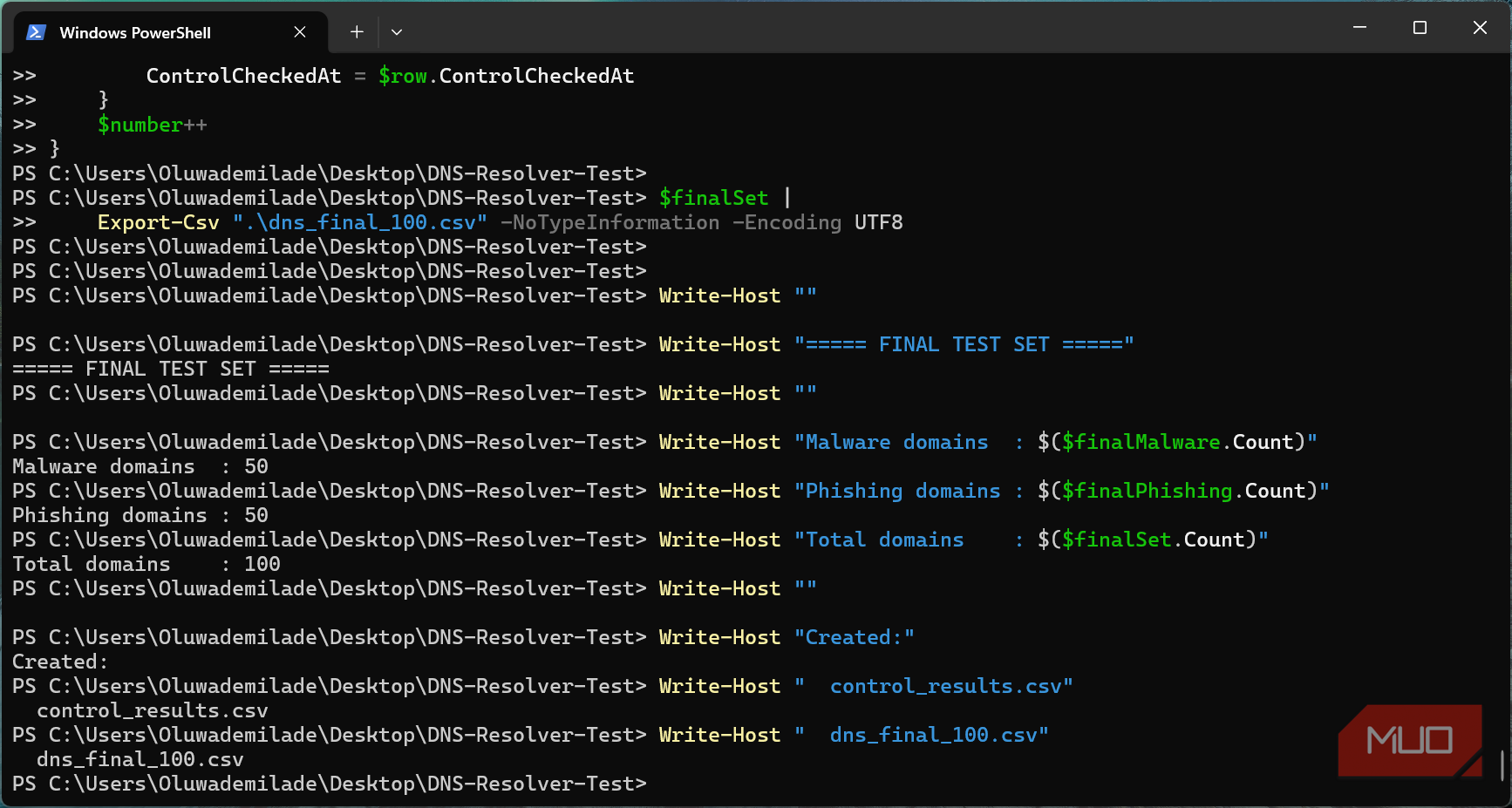 Control-check summary showing 150 tested, 131 resolving, 19 discarded, and zero query errors.