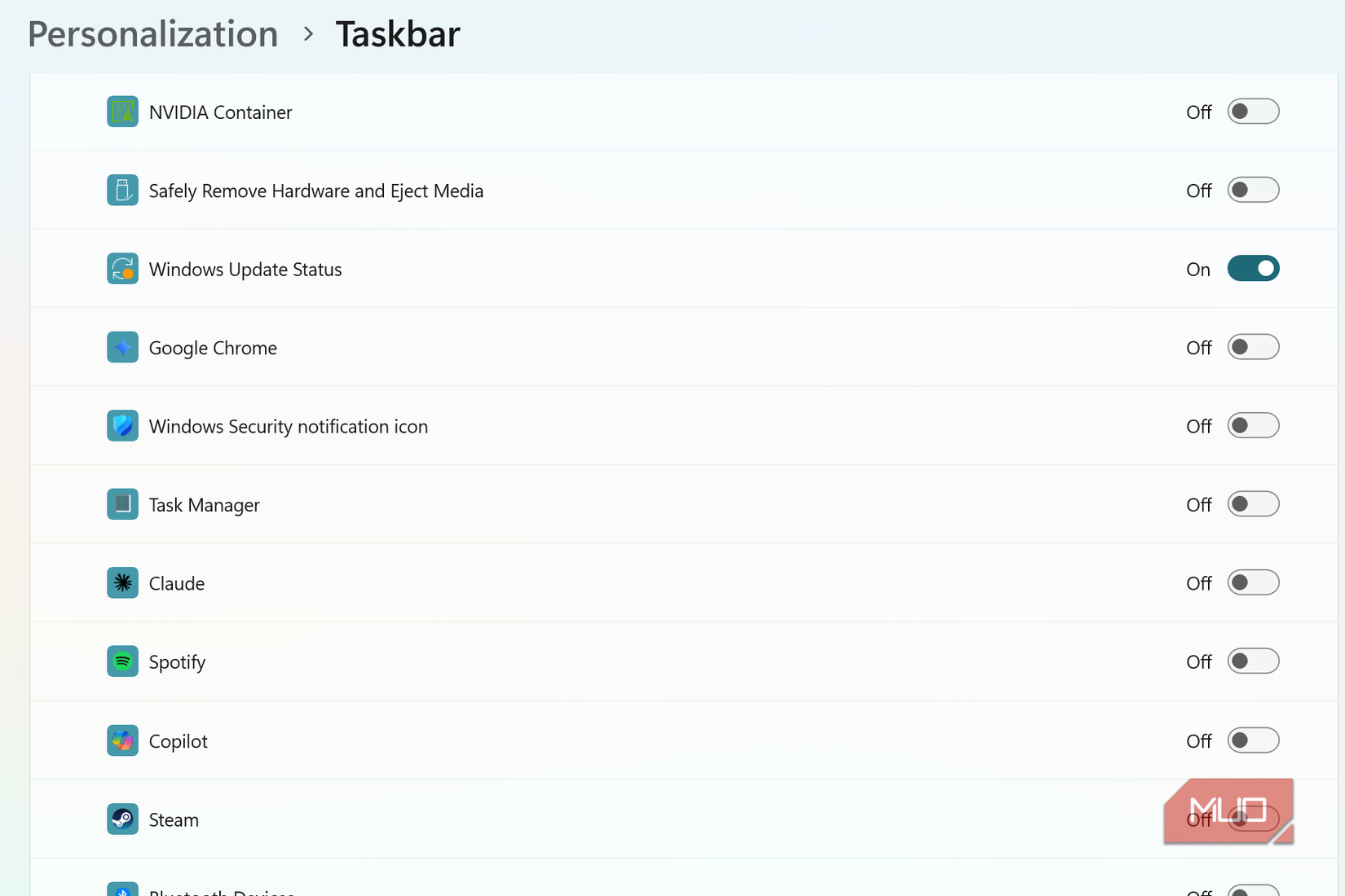 system tray icons