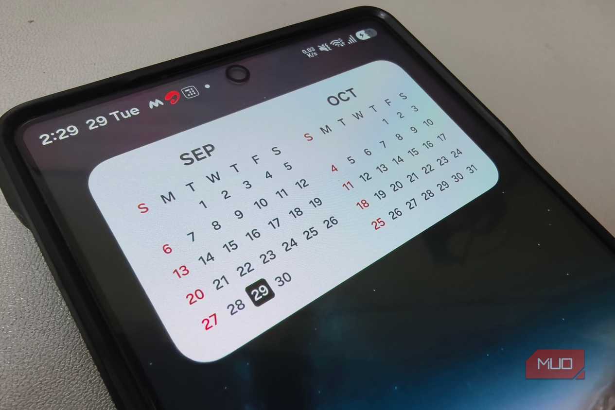 Как виджеты Samsung One UI 9 помогли заменить сторонние приложения для продуктивности Календарь на домашнем экране смартфона Samsung