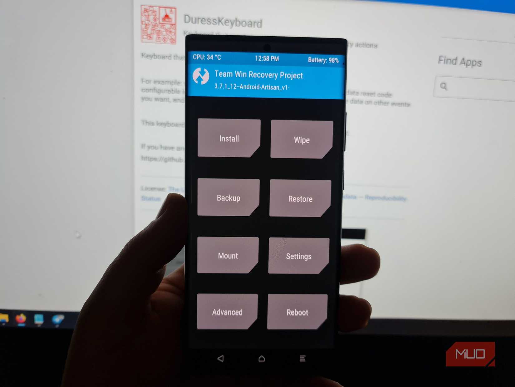 Phone rebooted back to TWRP instead of factory reset
