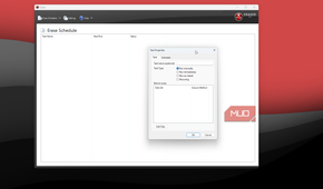 Eraser new task window.