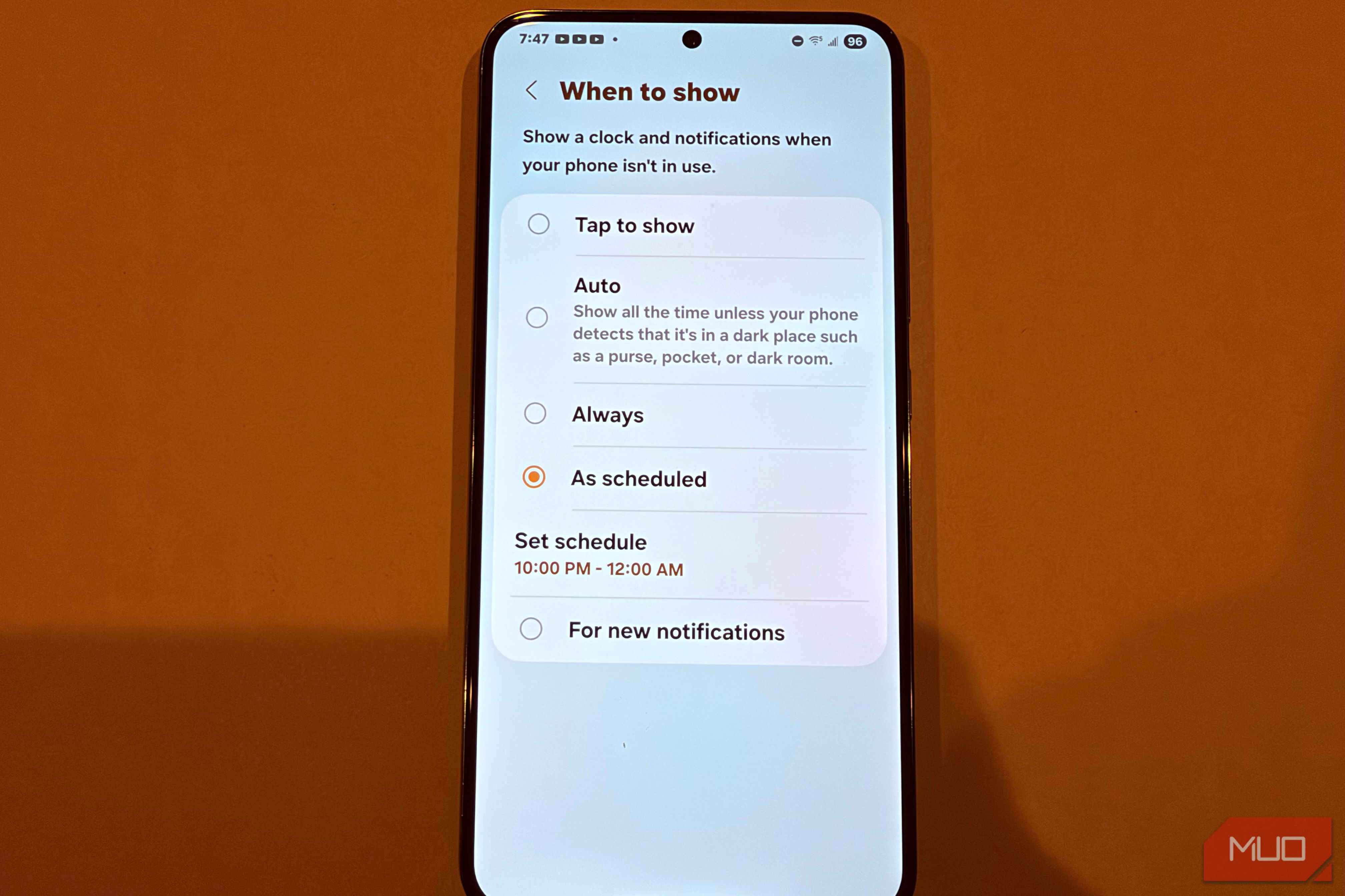 Your Galaxy's Always-On Display Draining Battery? Schedule a Hidden