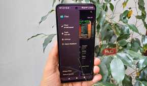 Files by Google side menu open on an Android phone, showing Clean, Trash, Settings, Help & feedback, and storage categories