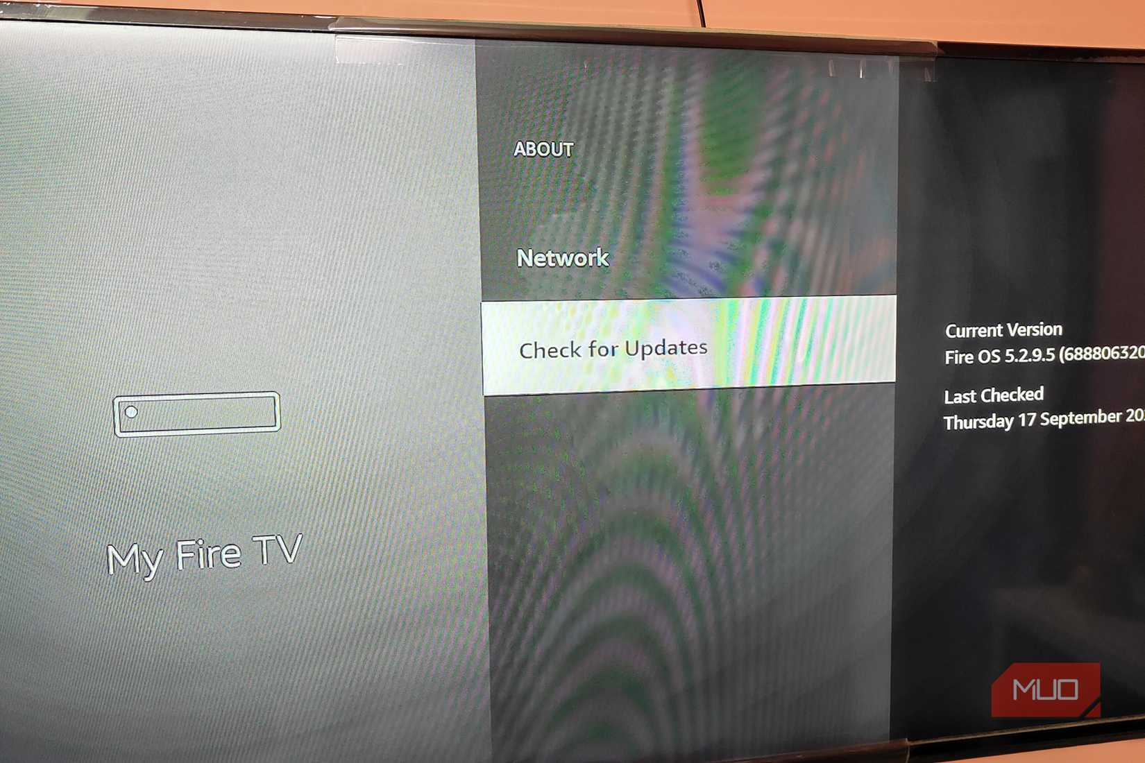 Version number of the Fire TV Stick