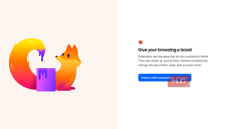 Firefox recommended extensions suggestions.