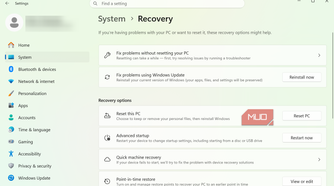 Fix update using WIndows install
