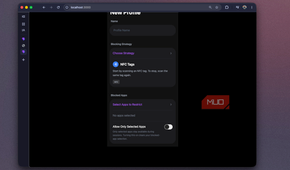 Foqos recreation showing the New Profile form scrolled down past the strategy card