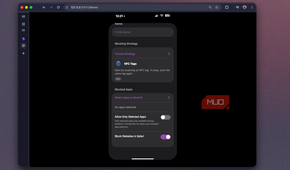 Foqos recreation showing the New Profile form scrolled to Block Websites in Safari