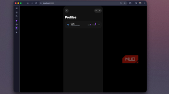 Foqos recreation showing the Profiles screen with a single work profile listed-1