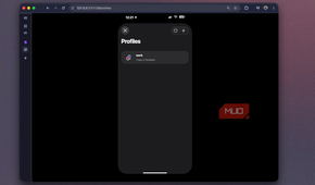 Foqos recreation showing the Profiles screen with a single work profile listed