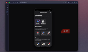 Foqos web recreation showing the Blocking Strategy picker with NFC Tags selected