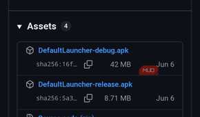 GitHub v0.8.0 release APKs