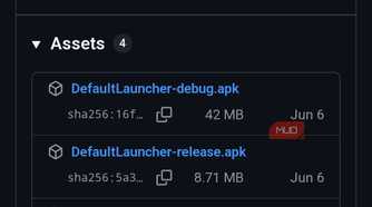 GitHub v0.8.0 release APKs