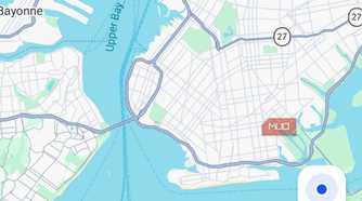 google maps route new york aquarium to park hyatt new york