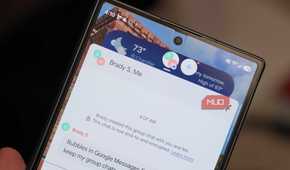 A chat bubble in Google Messages.