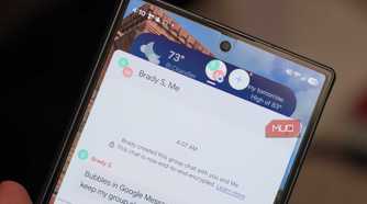A chat bubble in Google Messages.