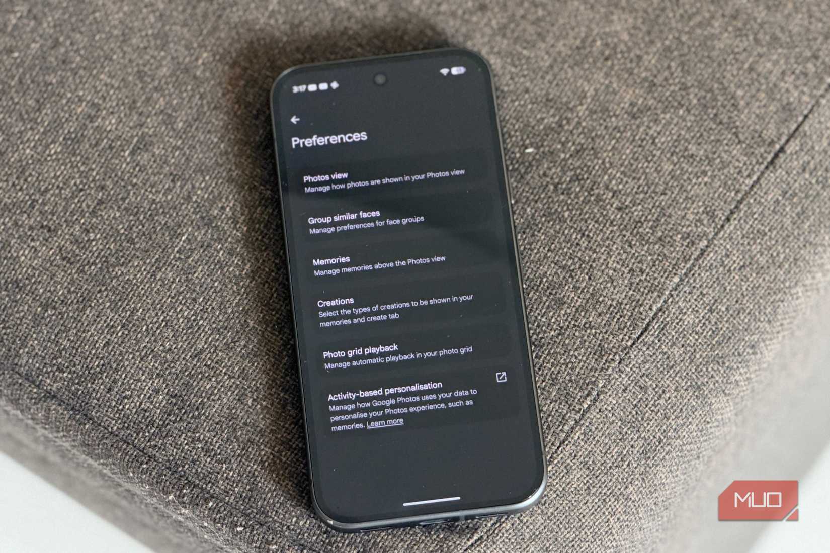 Три функции Pixel 11, которые стоит отключить сразу после покупки Раздел настроек приложения Google Фото