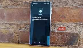 Android phone showing Google Photos with nothing left to free up after the storage cleanup