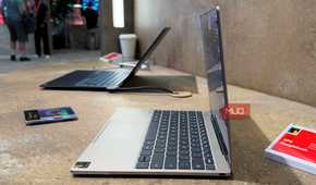 The side of the Dell XPS Googlebook.