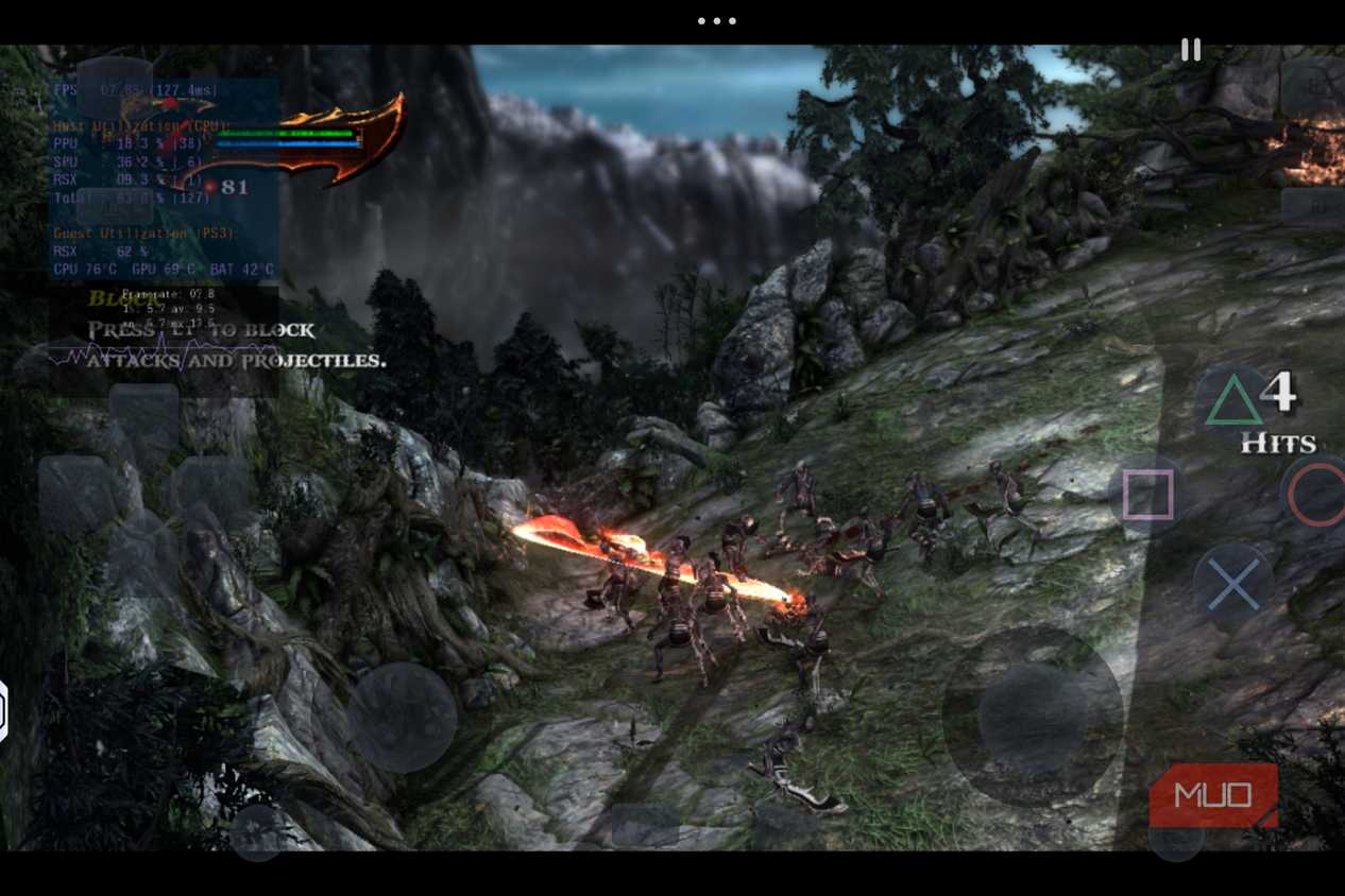 God of war 3 gameplay on ARMSX3