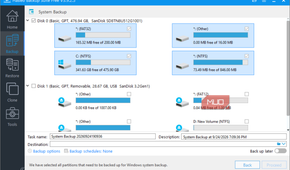 Hasleo backup options