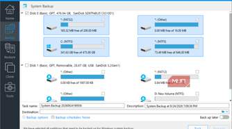 Hasleo backup options
