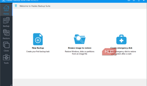 Hasleo new backup menu