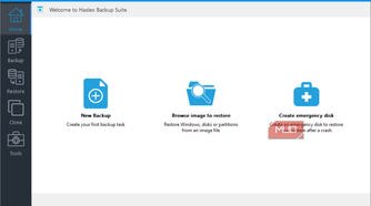 Hasleo new backup menu