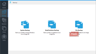 Hasleo system backuo menu