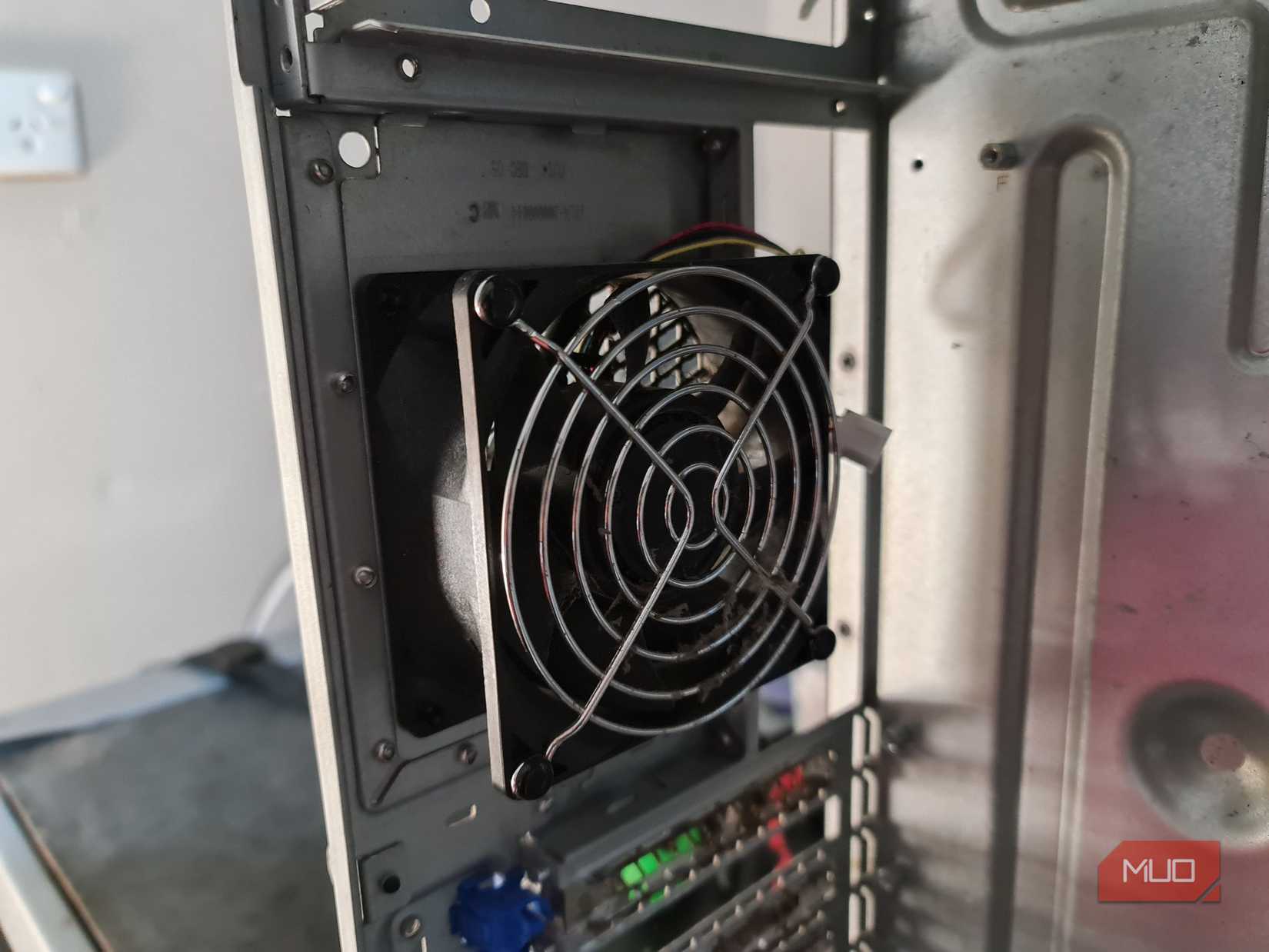 High-RPM fan bought to cool the server