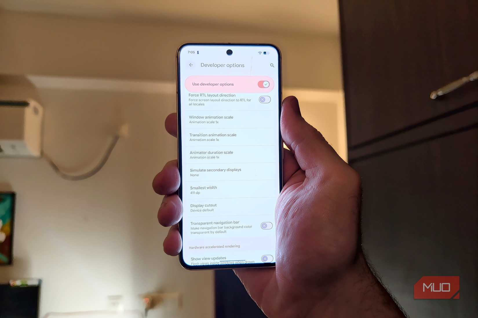 animation and transition settings on pixel 8