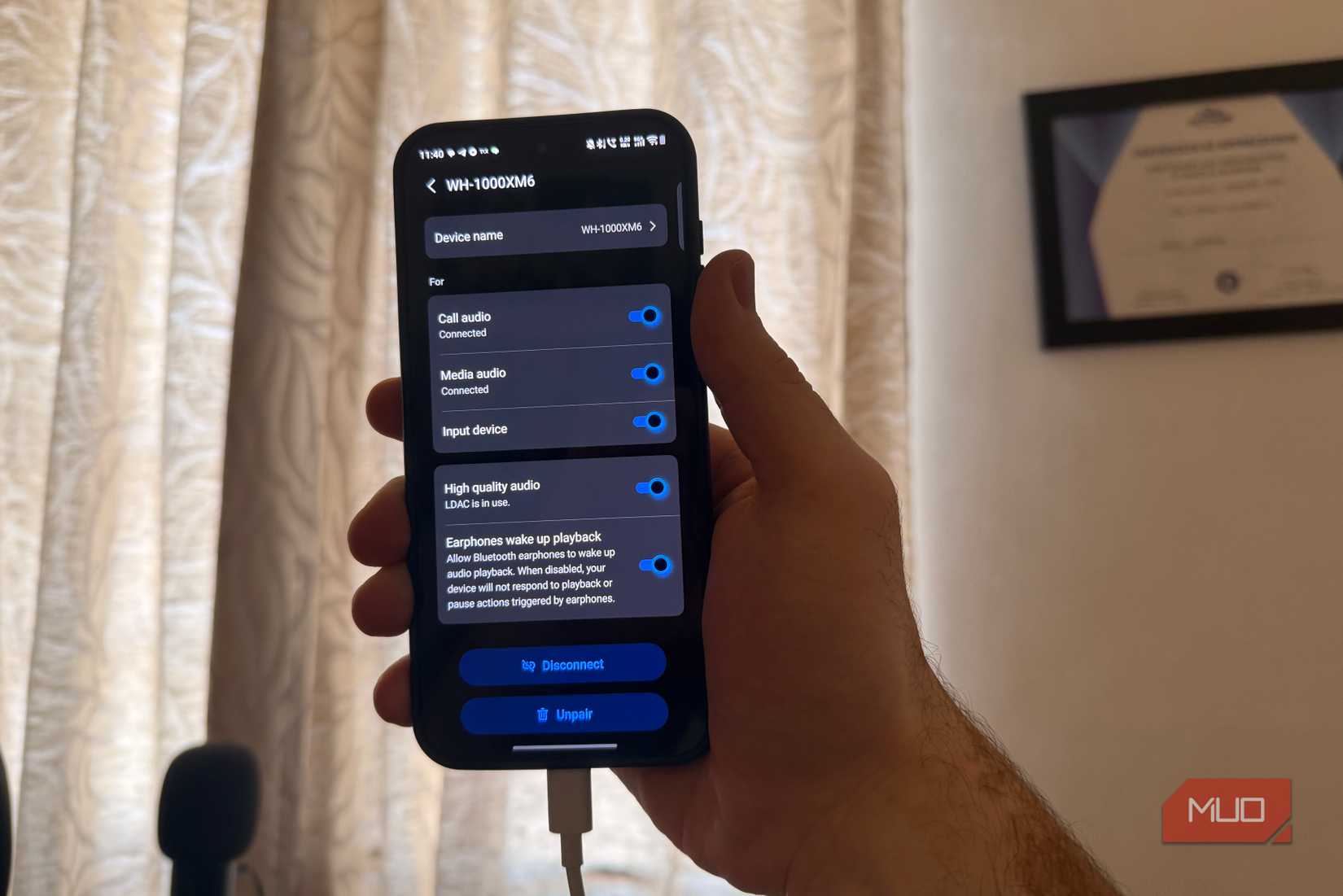 Sony XM6 codecs on Android