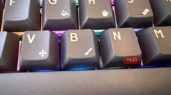lenovo yoga creative keyboard keys up close