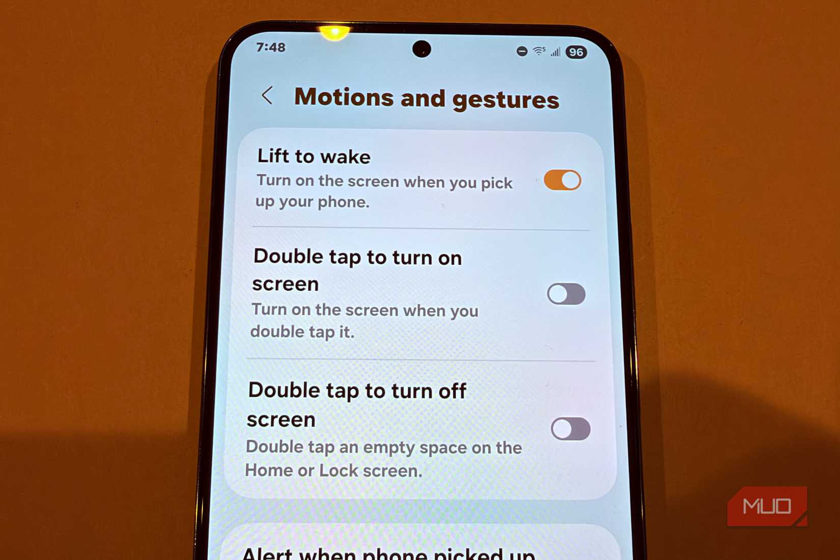 lift to wake samsung