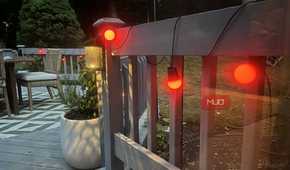 Red lights tinted for night time